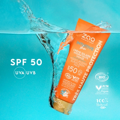 Crème Solaire hydratante visage SPF50 - ZAO